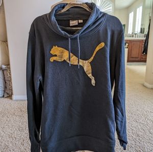 Puma Sweatshirt - Gold Puma - XL - WITH POCKETS !